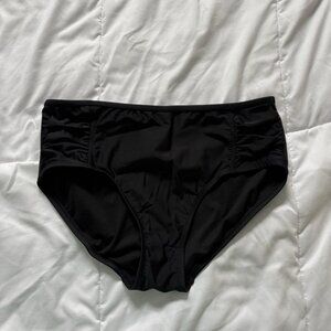 Catalina Womens Size Medium Full Coverage Bikini Bottom Black Bathing Suit